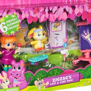 NEW Zigzag's Cast & Care Pack - Yellow and Purple Toy Set (hm23)